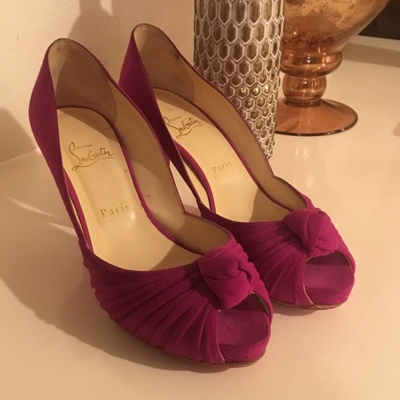 Christian Louboutin Shoes - Christian Louboutin pink suede heels